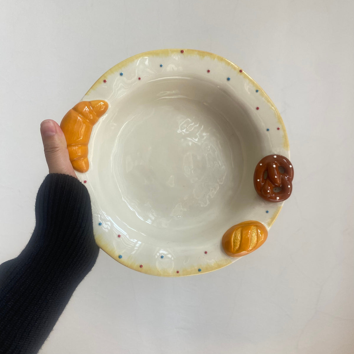 Deep Plate 21.5 x 5.5 cm, Cookie Pattern, Ceramic Dinnerware - detail 1