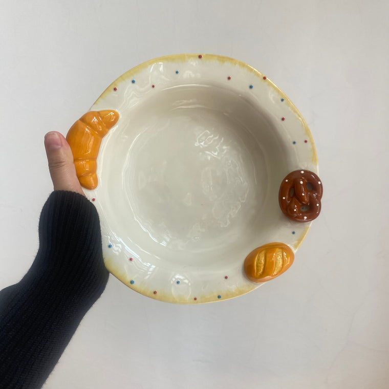 Deep Plate 21.5 x 5.5 cm, Cookie Pattern, Ceramic Dinnerware - detail 1