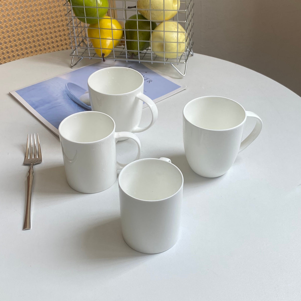 Curved White 480 ml Cup - detail 2