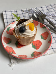 Strawberry Round Plate 6.5 Inch, 16.5 x 2.8 cm, Underglaze Decoration - detail 3