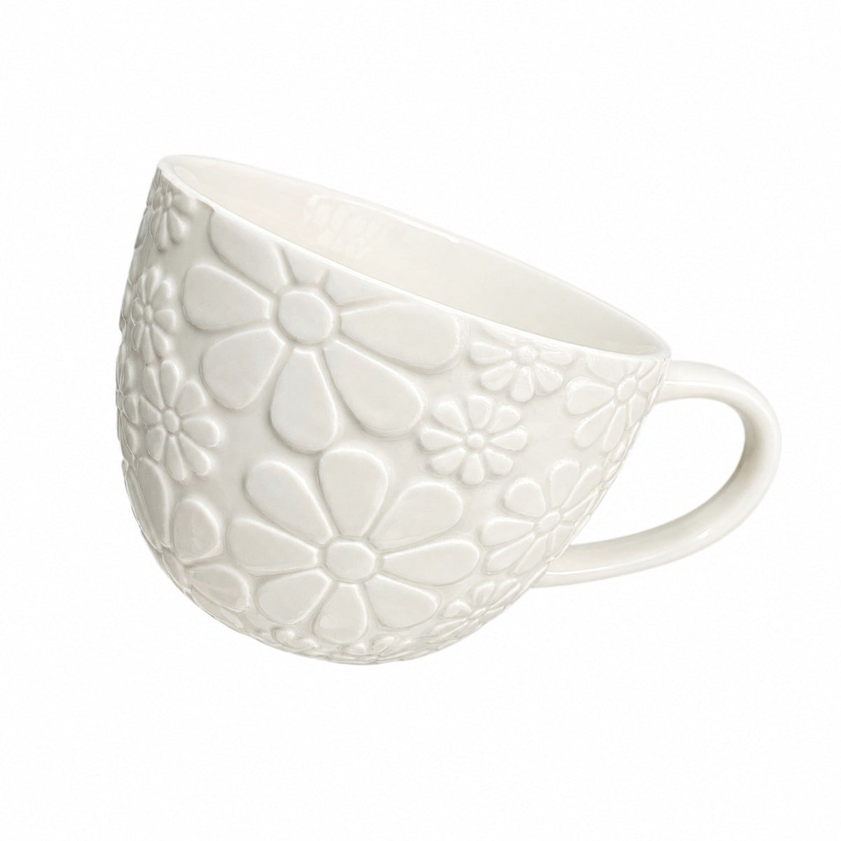 Small Daisy White 475 ml Cup - product view 1