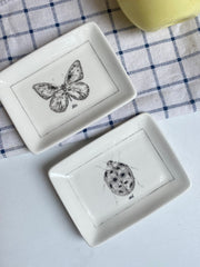 Small Square Dish, Ladybug Pattern, 2 Pieces Set - detail 3