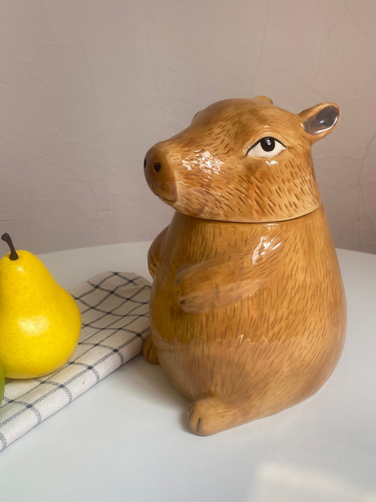 Capybara Storage Jar, Airtight Food Container, Kitchen Pantry Organization - detail 3
