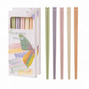 Ceramic Chopsticks 5-Pair Boxed Set, Colorful, 24.5 cm Dining Utensils - product view 2