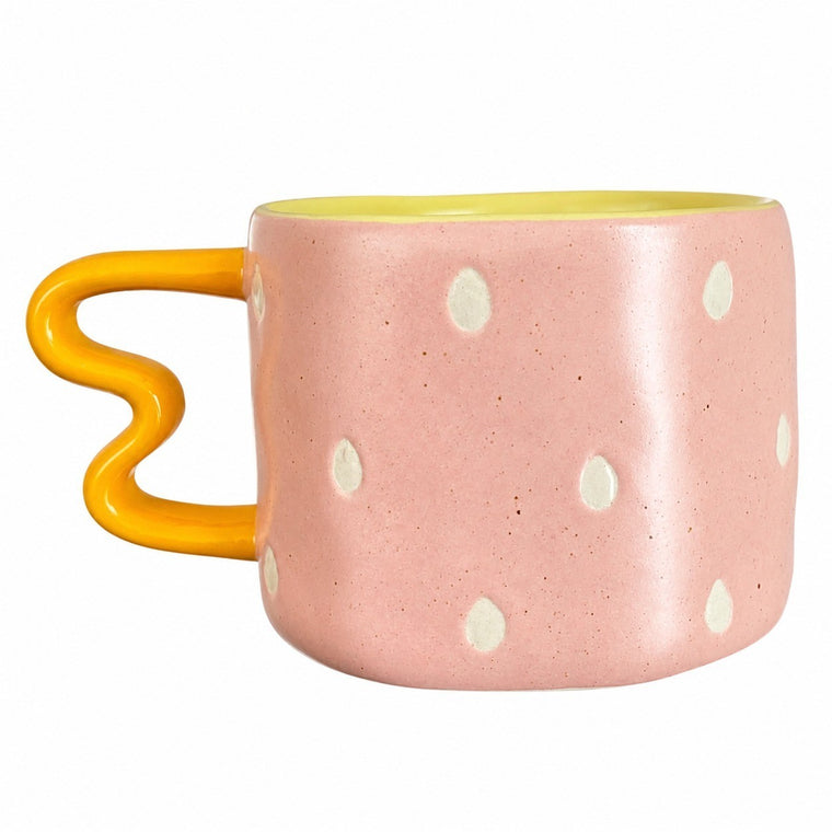 Small Ear Handle Cup, Pink, 300 ml - product view 1