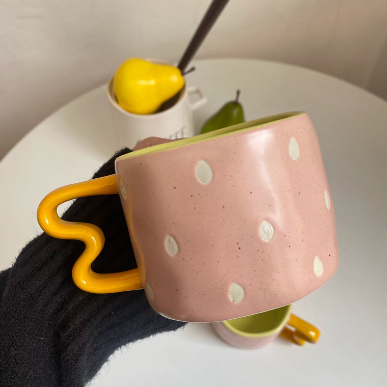Small Ear Handle Cup, Pink, 300 ml - detail 1