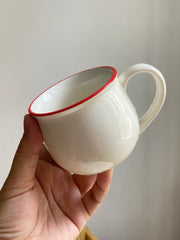170 ml Cup, Red Rim and Orange Rim, Drinkware - detail 3