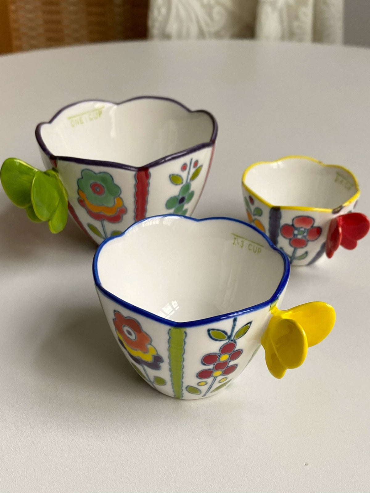 Large Green Butterfly Cup 200 ml, Ceramic Cup, Drinkware - detail 1