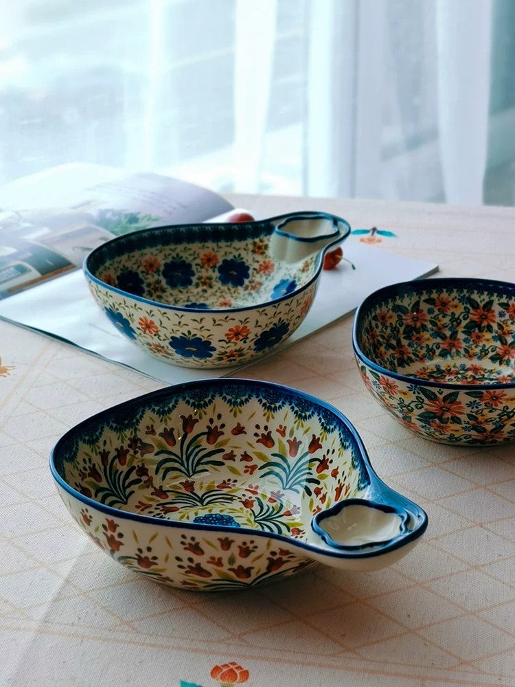 Divided Ceramic Dumpling Plate, 700ml - detail 2