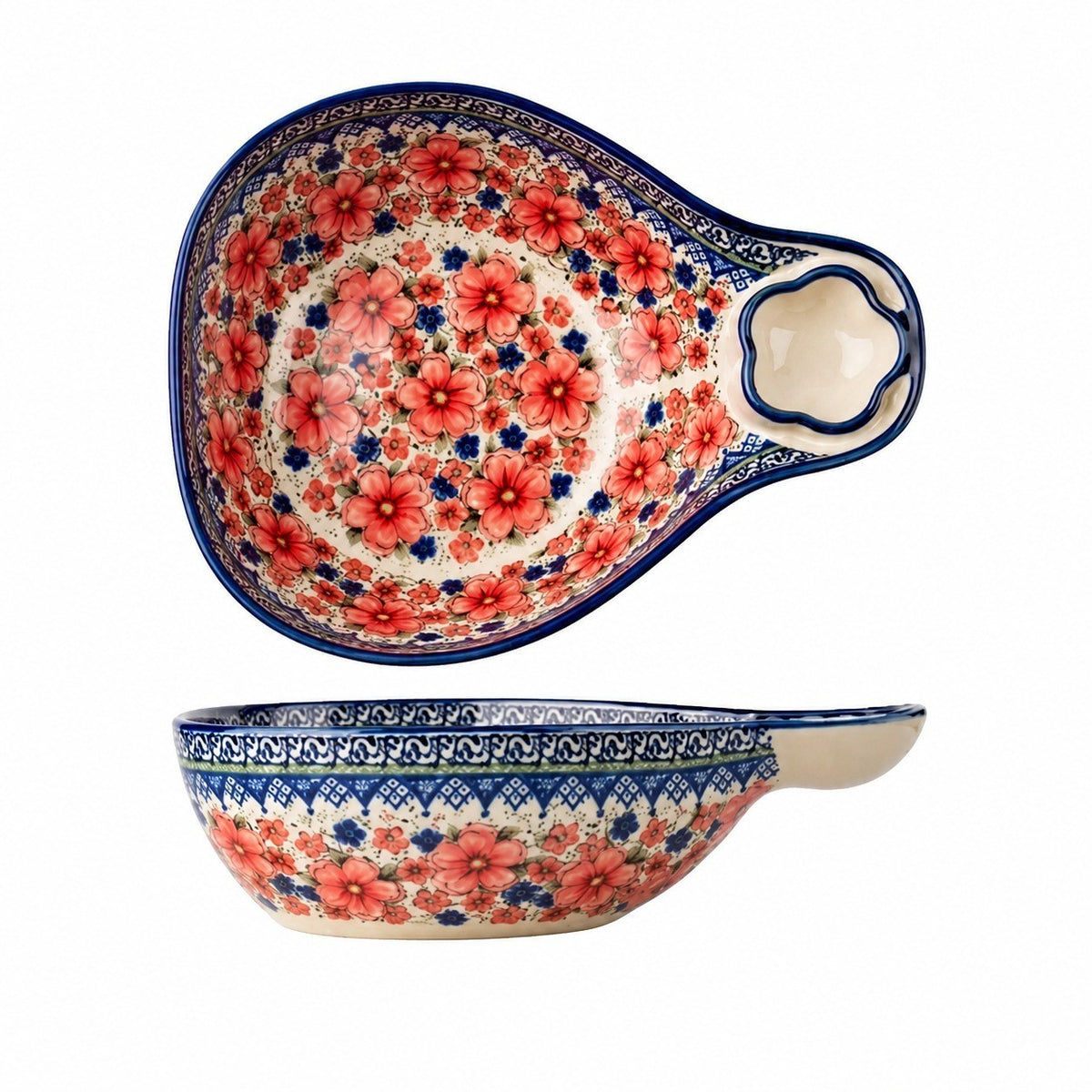 Divided Ceramic Dumpling Plate, 700ml - product view 1